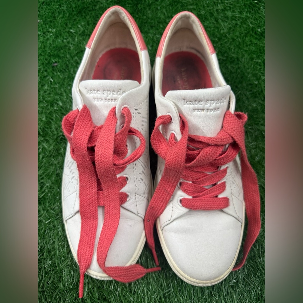 Kate Spade New York Audrey Sneaker Women White Size 7.5B K3241 SEM